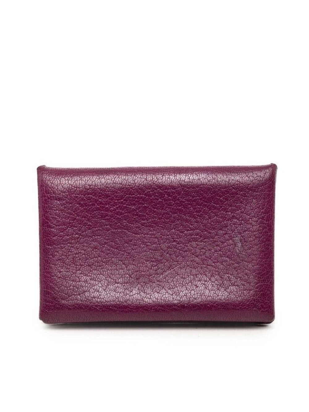 Hermes Calvi Card Case Business Anemone Purple Chevre
